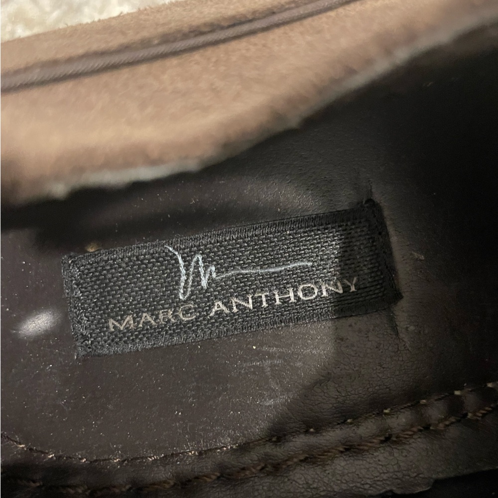 Marc Anthony Maivan Smoke Suede Upper Dress Shoes with Laces Brown Size 10 Med - Picture 3 of 9